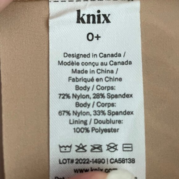 knix WingWoman Nylon Spandex Wireless Contour Bra Sz OS Nude Color NWOT - Picture 8 of 11